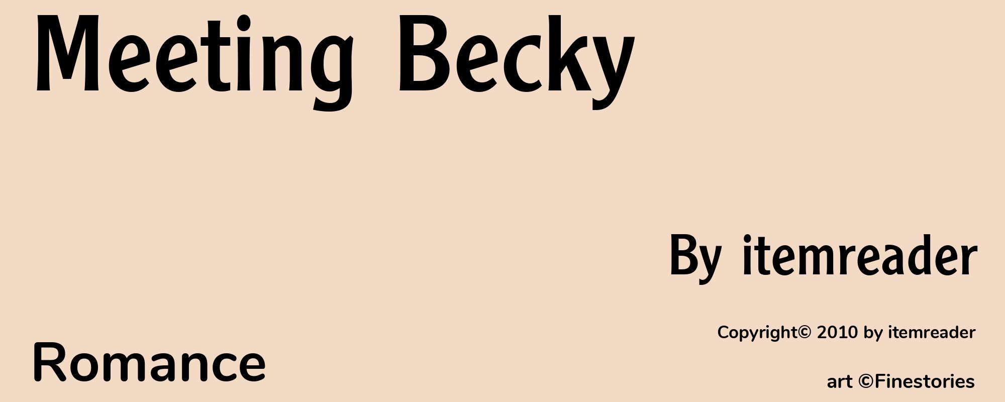 Meeting Becky - Cover
