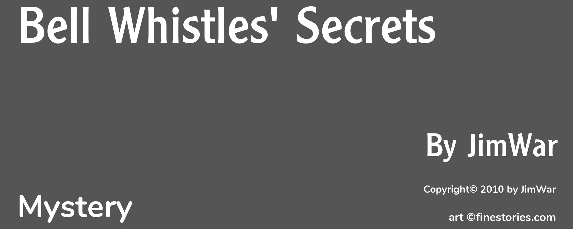 Bell Whistles' Secrets - Cover