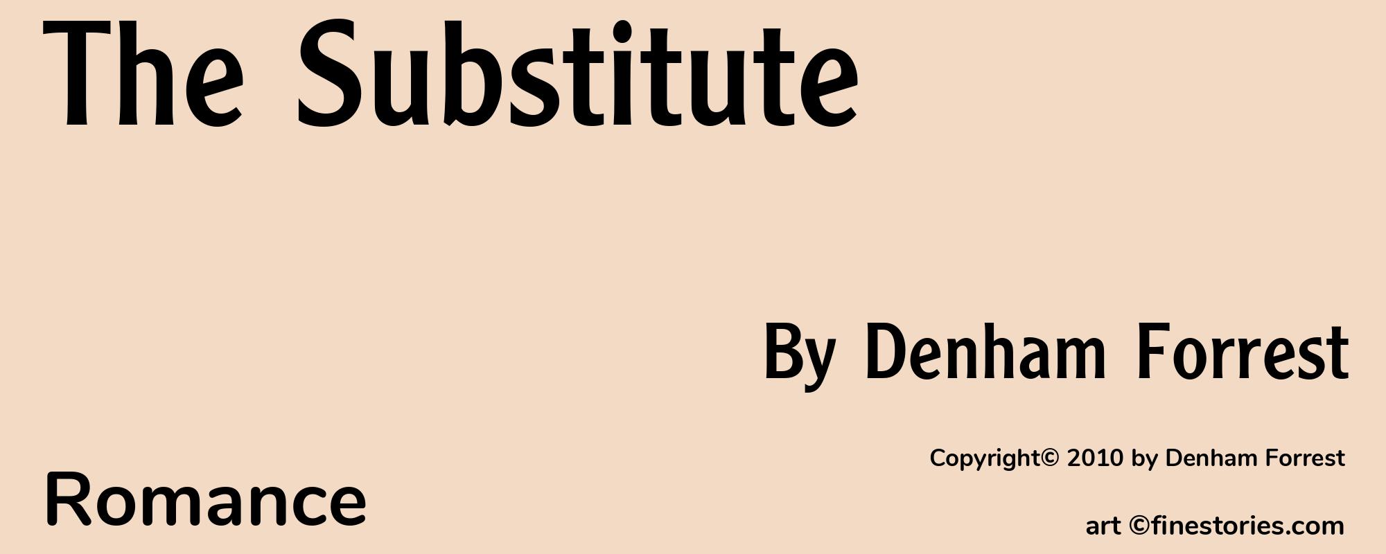 The Substitute - Cover