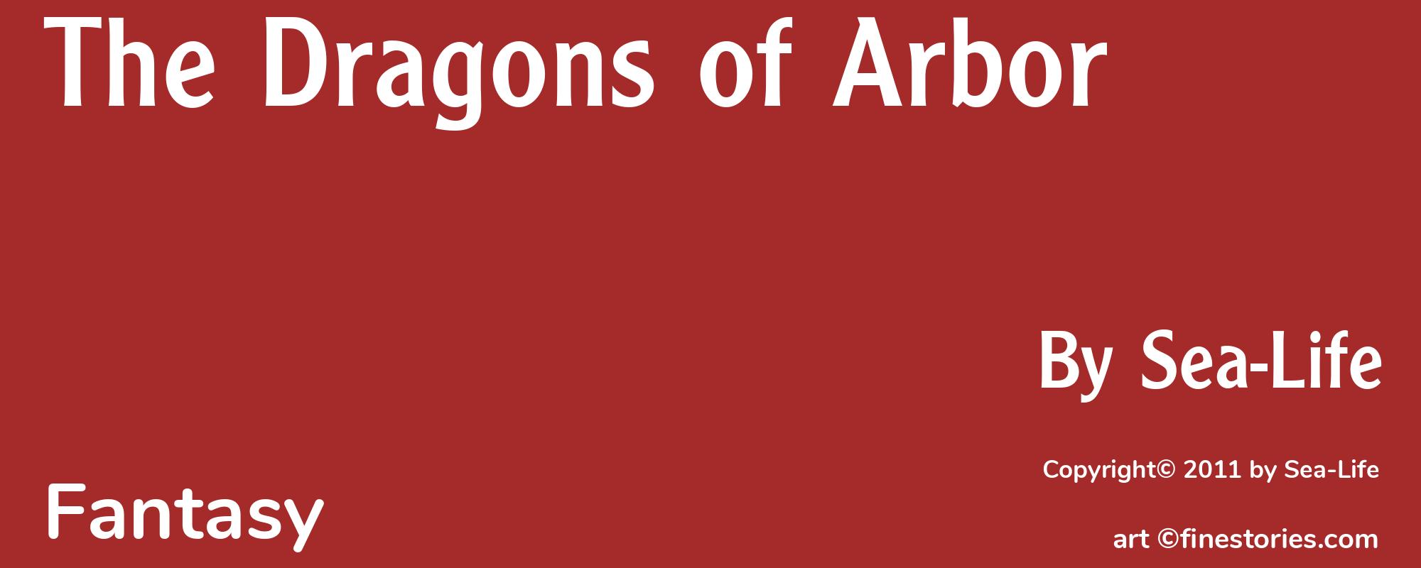 The Dragons of Arbor - Cover