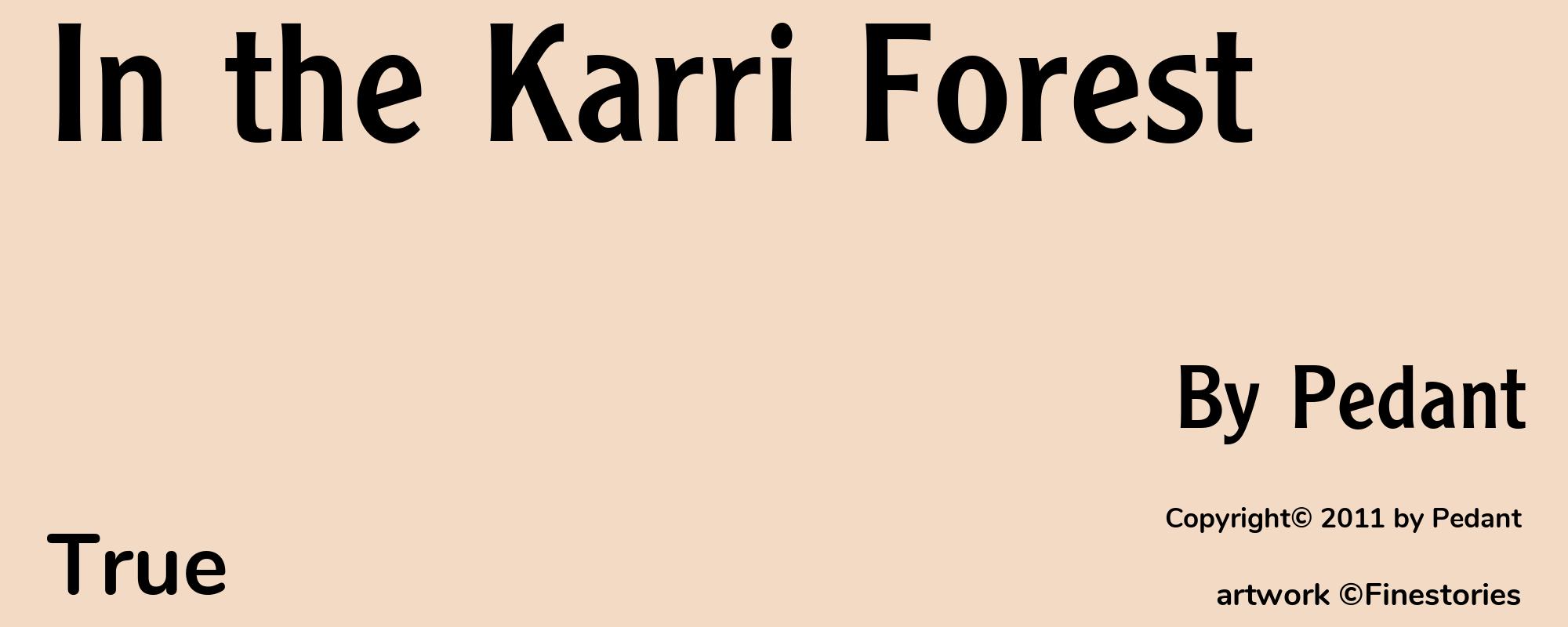 In the Karri Forest - Cover