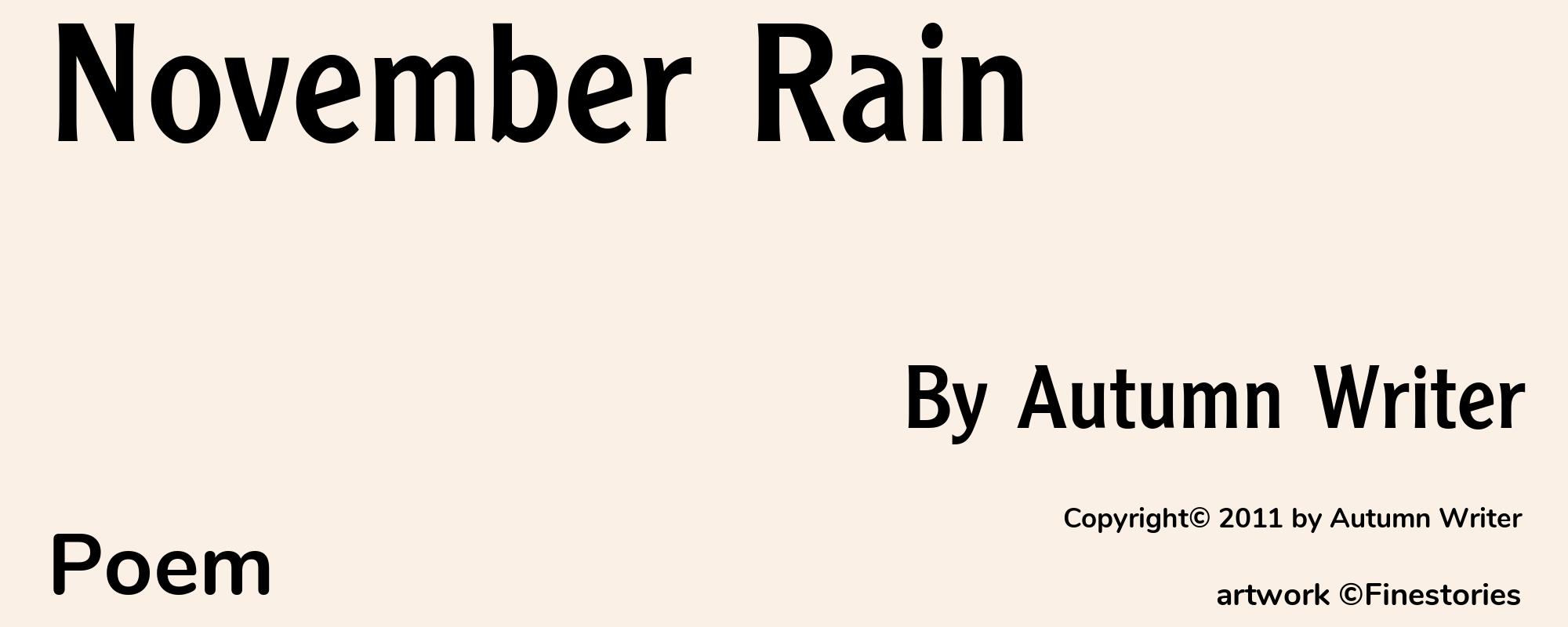 November Rain - Cover