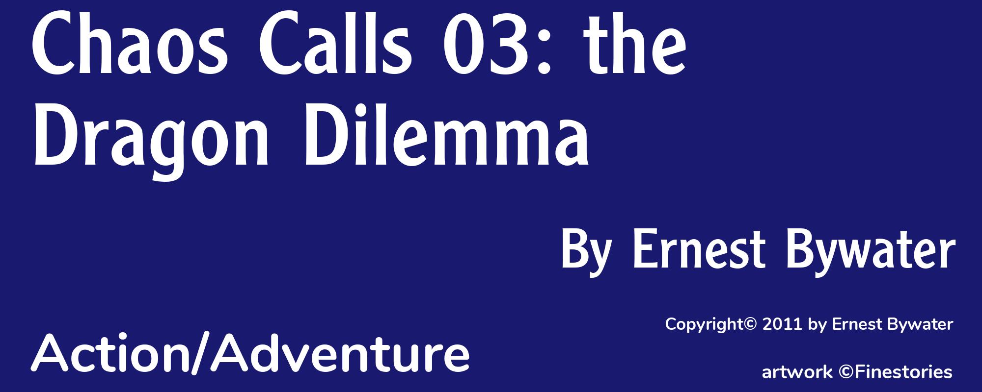 Chaos Calls 03: the Dragon Dilemma - Cover