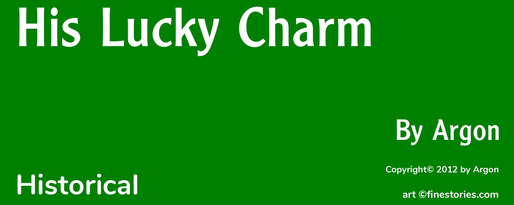 His Lucky Charm - Cover