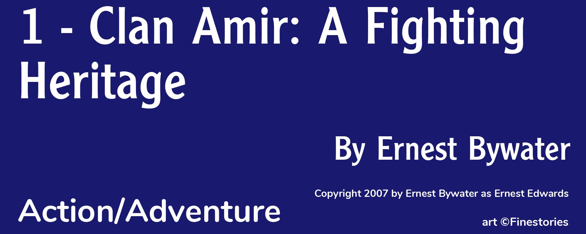 1 - Clan Amir: A Fighting Heritage - Cover