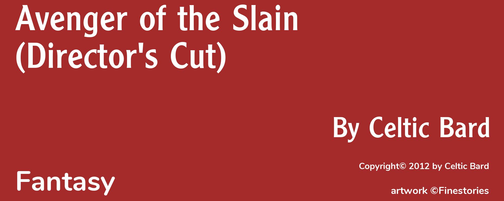 Avenger of the Slain (Director's Cut) - Cover
