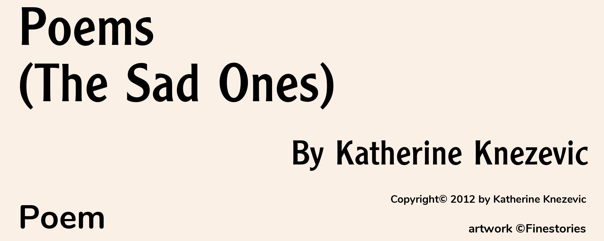 Poems (The Sad Ones) - Cover