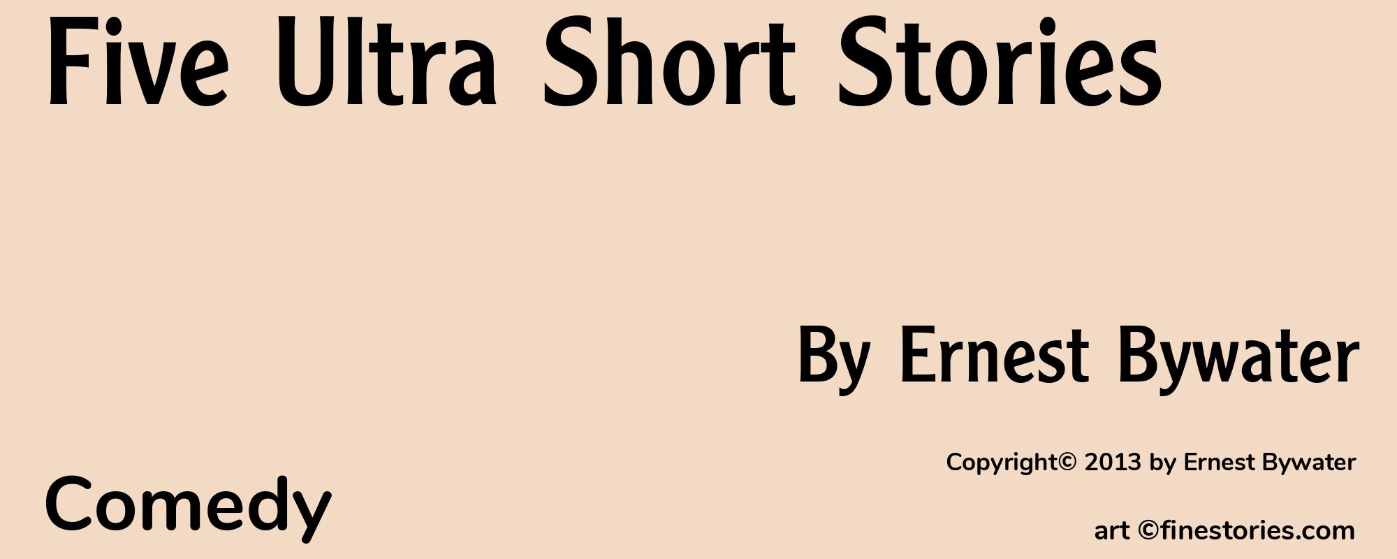 Five Ultra Short Stories - Cover