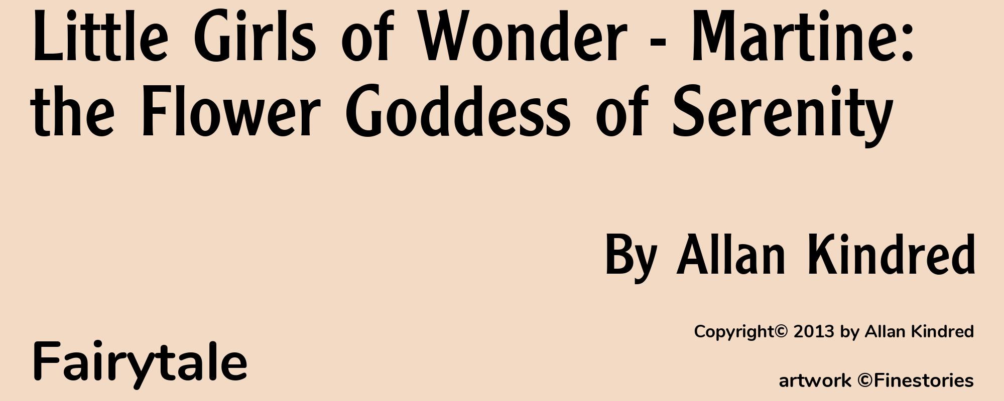 Little Girls of Wonder - Martine: the Flower Goddess of Serenity - Cover