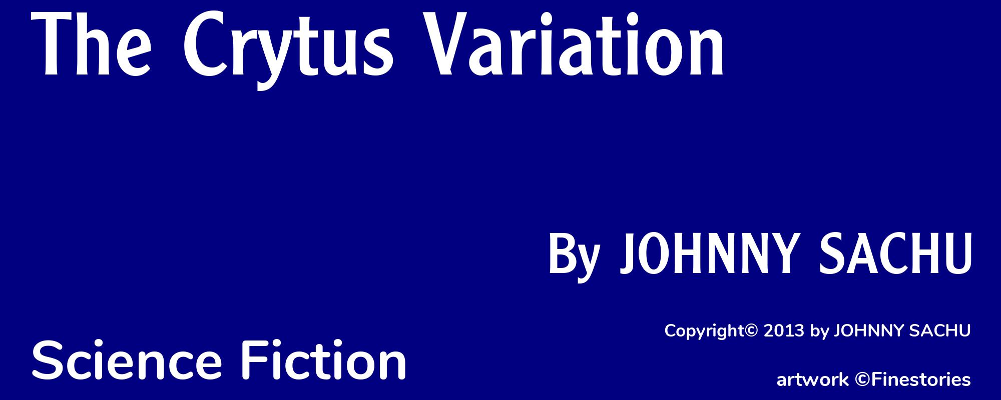 The Crytus Variation - Cover