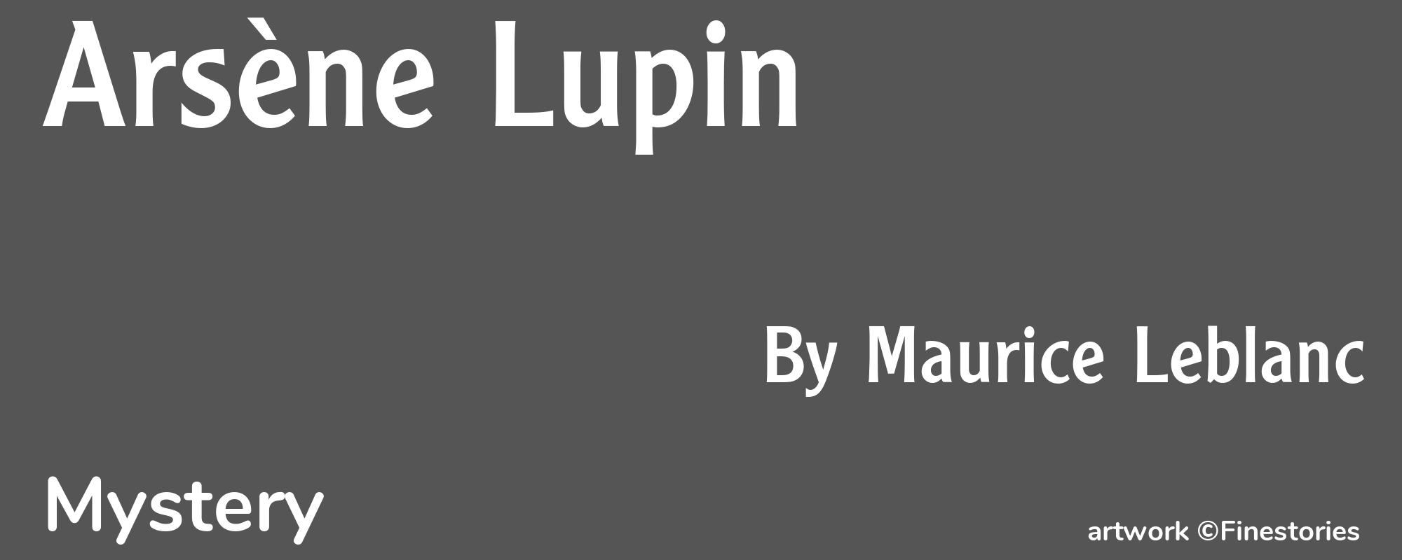 Arsène Lupin - Cover