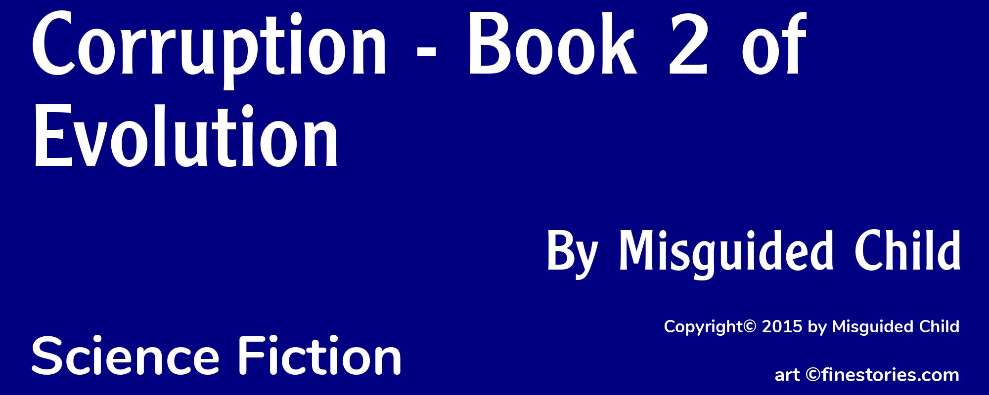 Corruption - Book 2 of Evolution - Cover