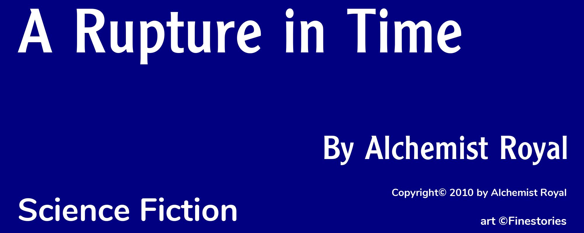 A Rupture in Time - Cover