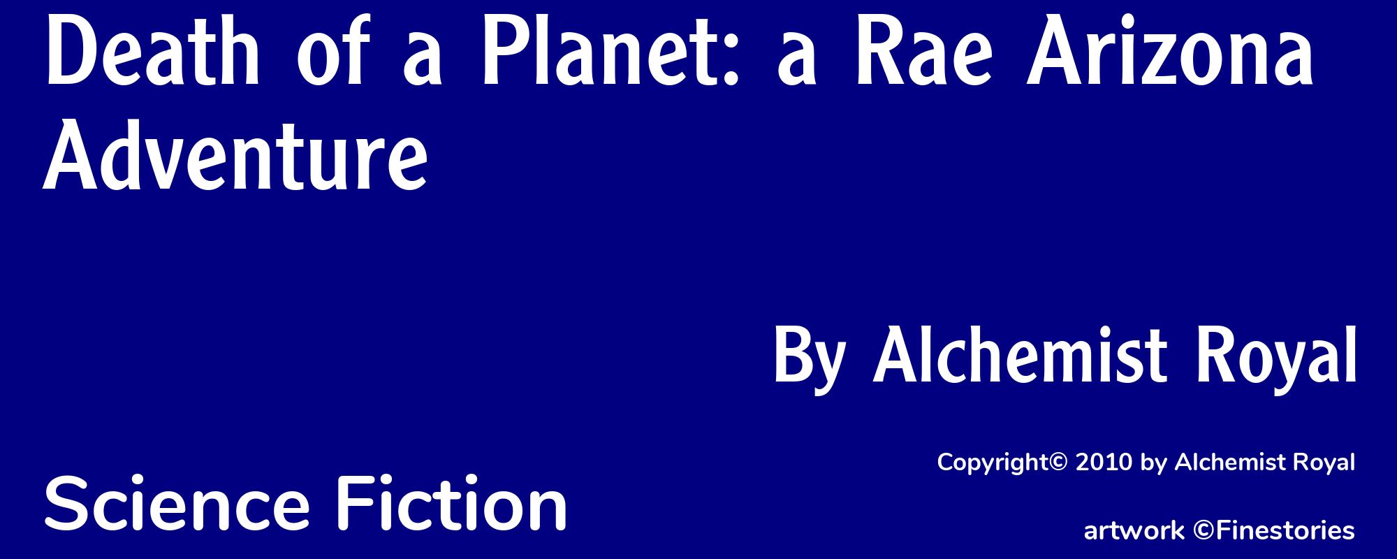 Death of a Planet: a Rae Arizona Adventure - Cover