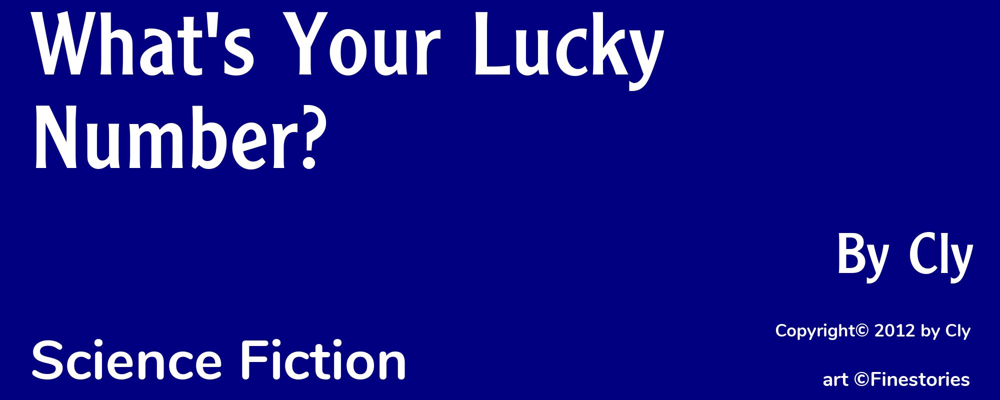 What's Your Lucky Number? - Cover