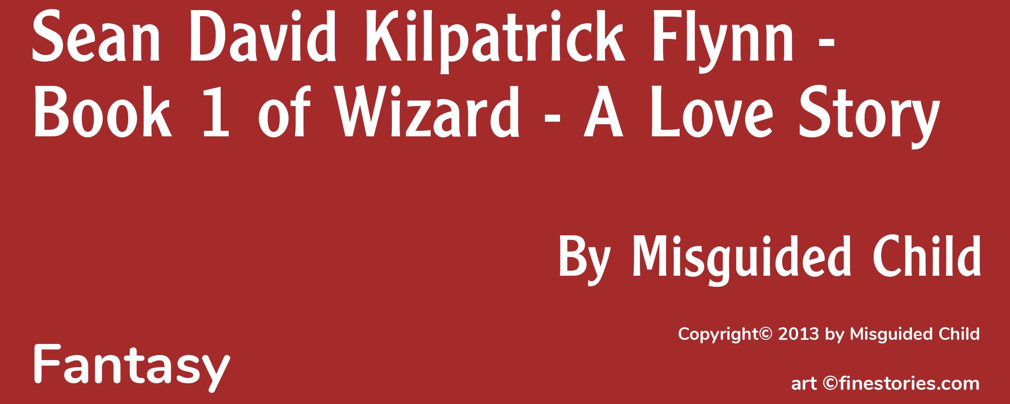 Sean David Kilpatrick Flynn - Book 1 of Wizard - A Love Story - Cover