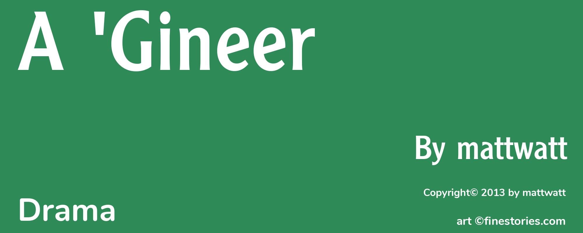A 'Gineer - Cover