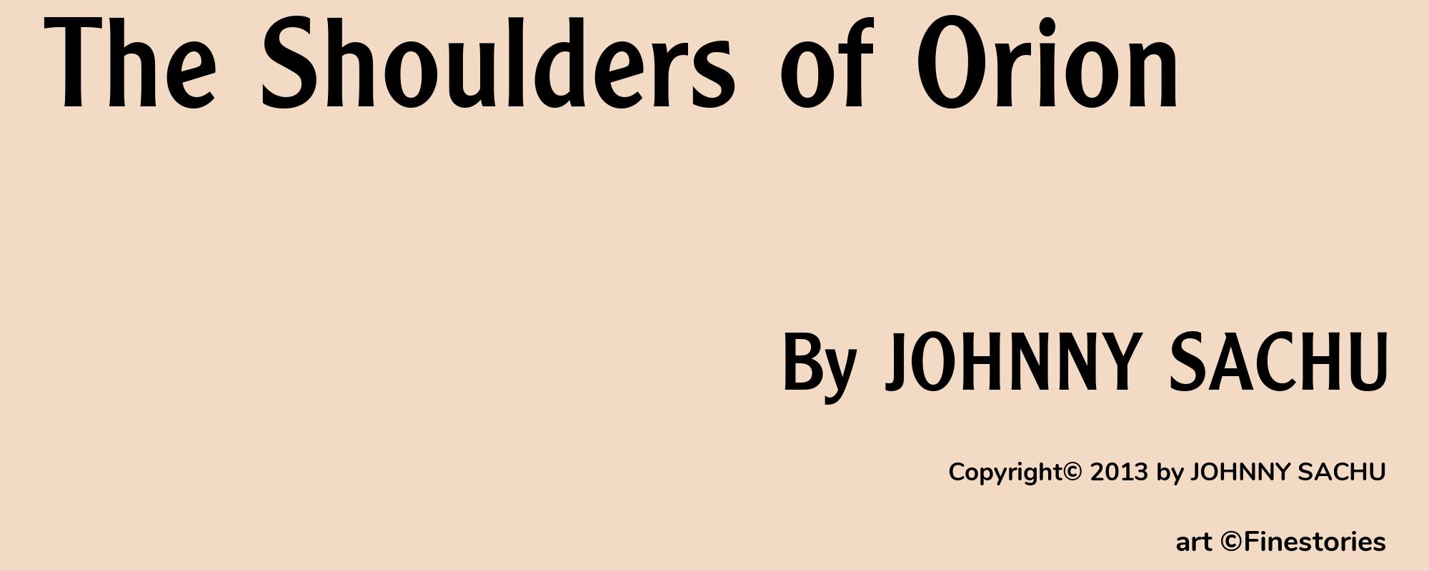 The Shoulders of Orion - Cover