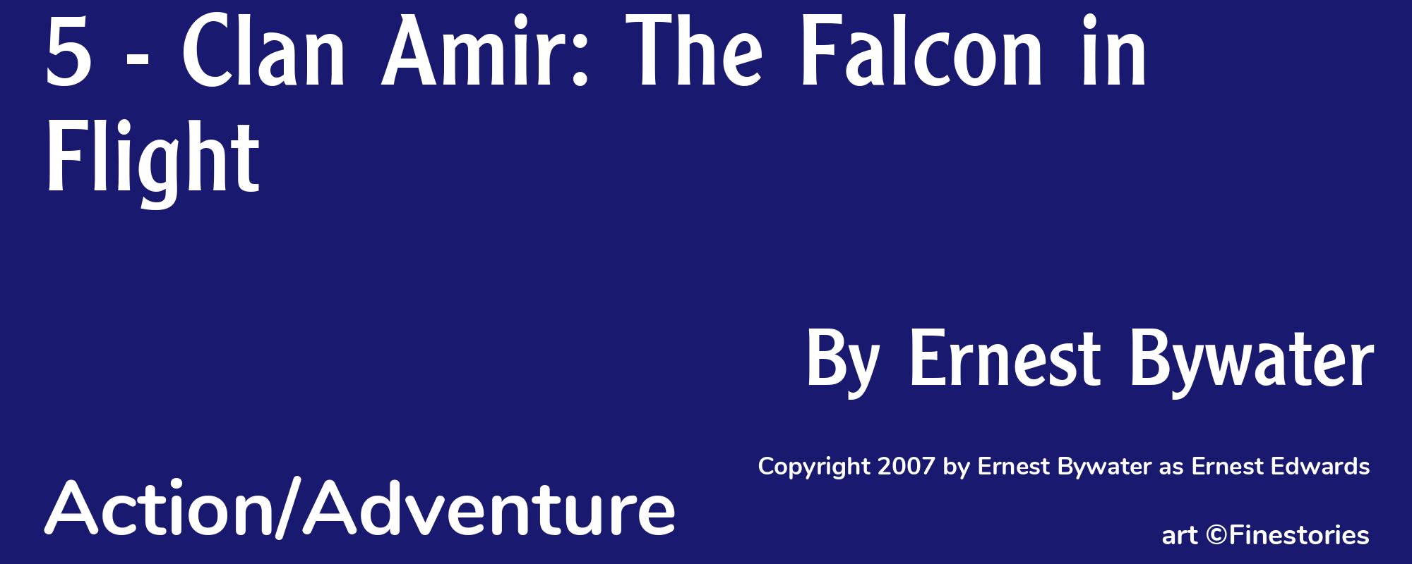 5 - Clan Amir: The Falcon in Flight - Cover