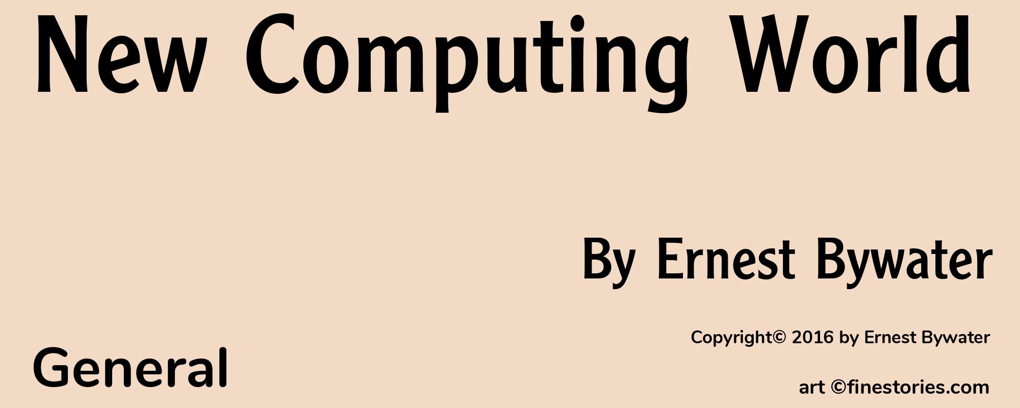 New Computing World - Cover