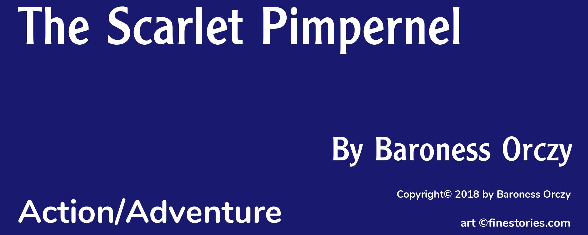 The Scarlet Pimpernel - Cover
