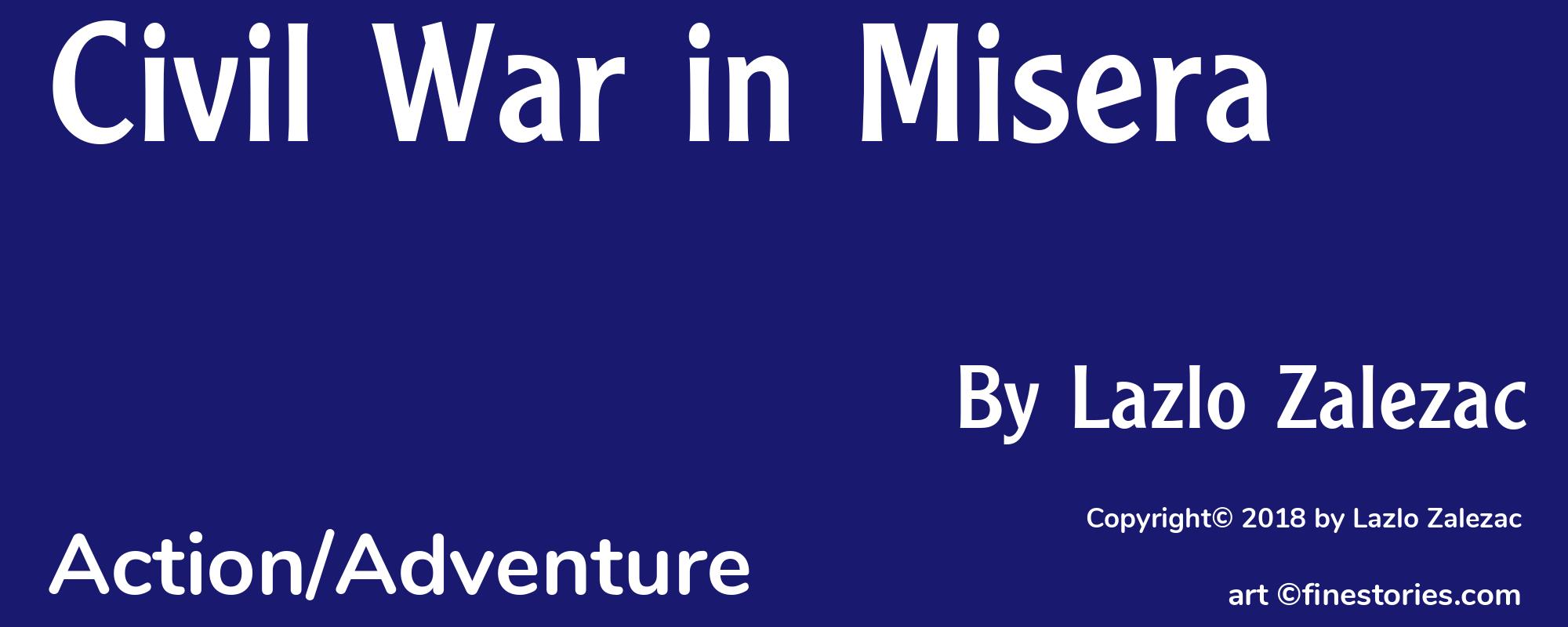 Civil War in Misera - Cover
