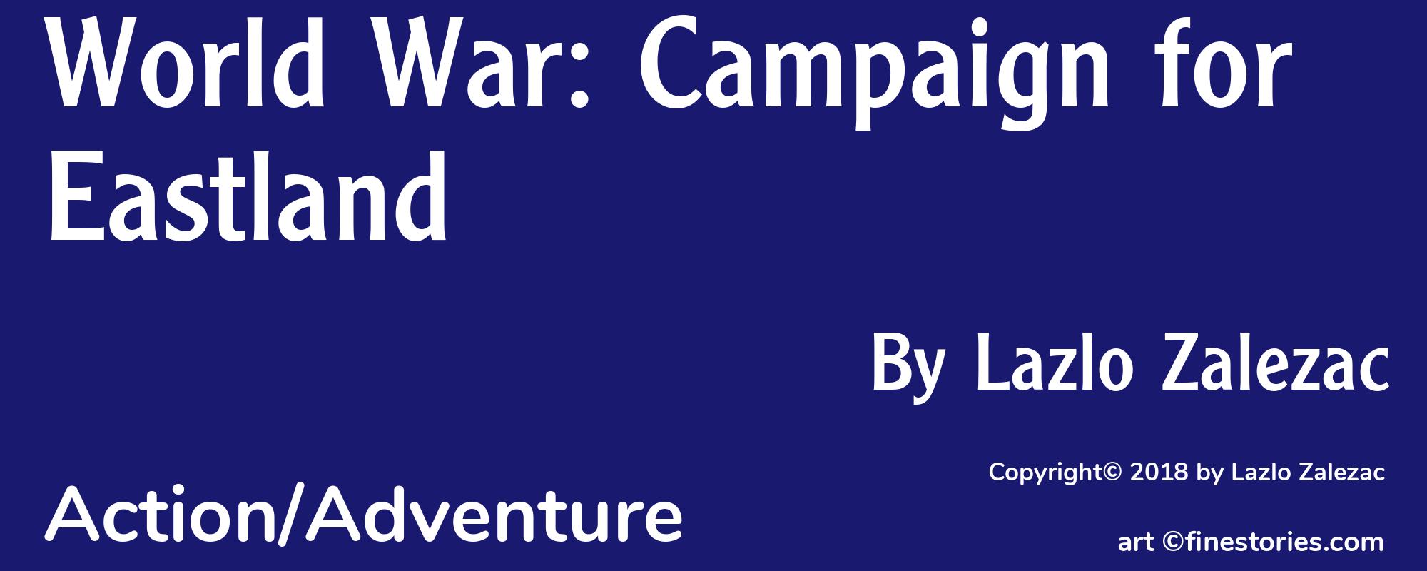 World War: Campaign for Eastland - Cover