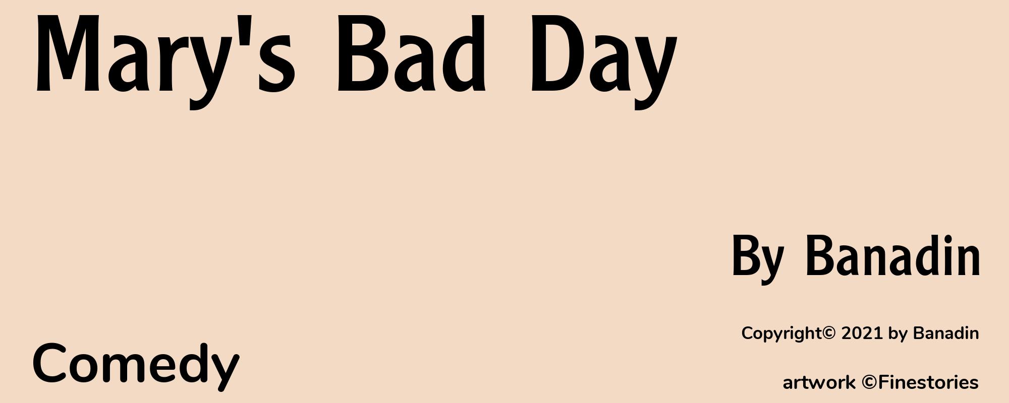 Mary's Bad Day - Cover