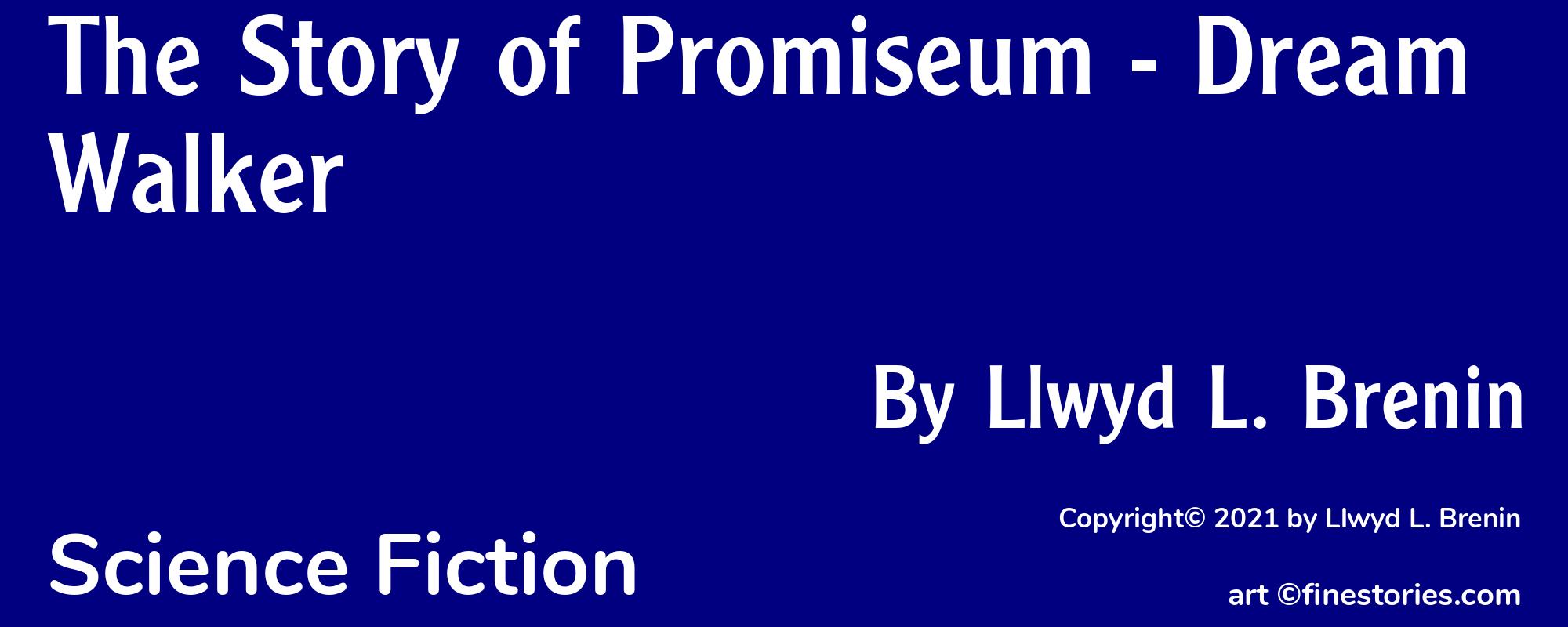 The Story of Promiseum - Dream Walker - Cover