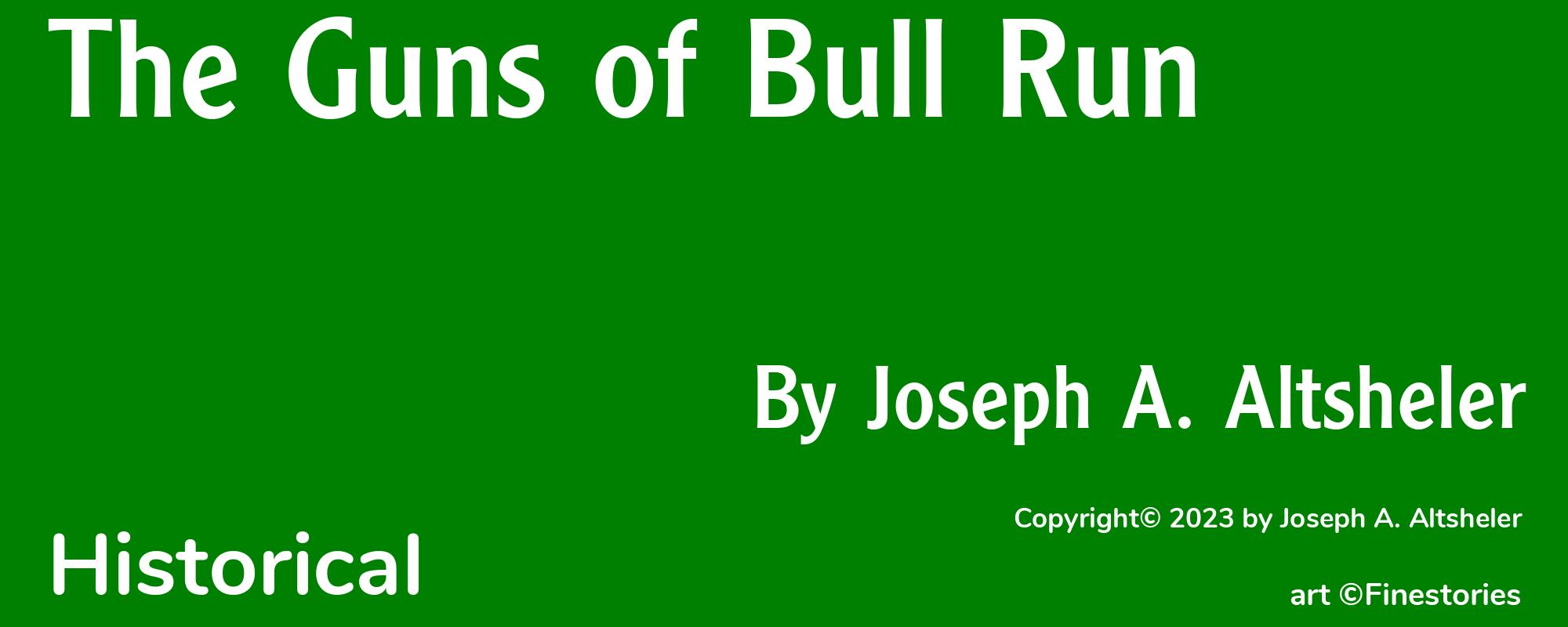 The Guns of Bull Run - Cover