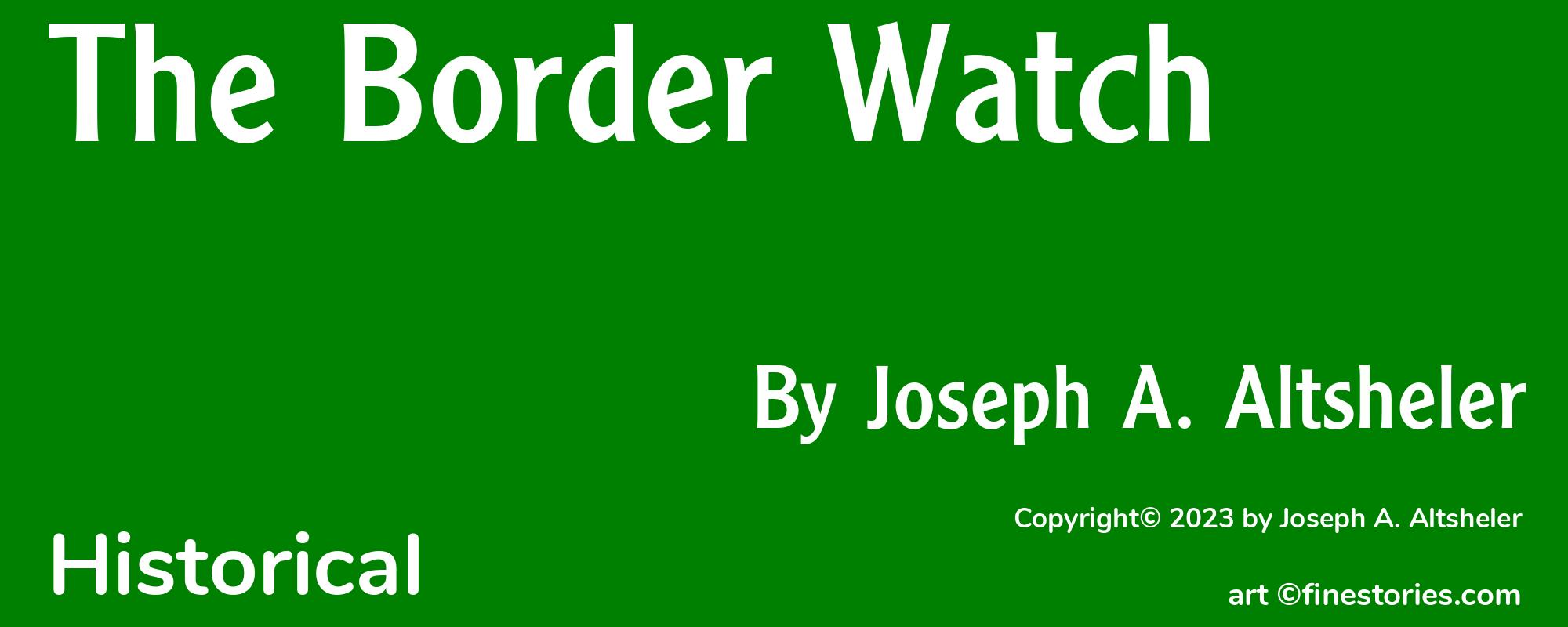 The Border Watch - Cover