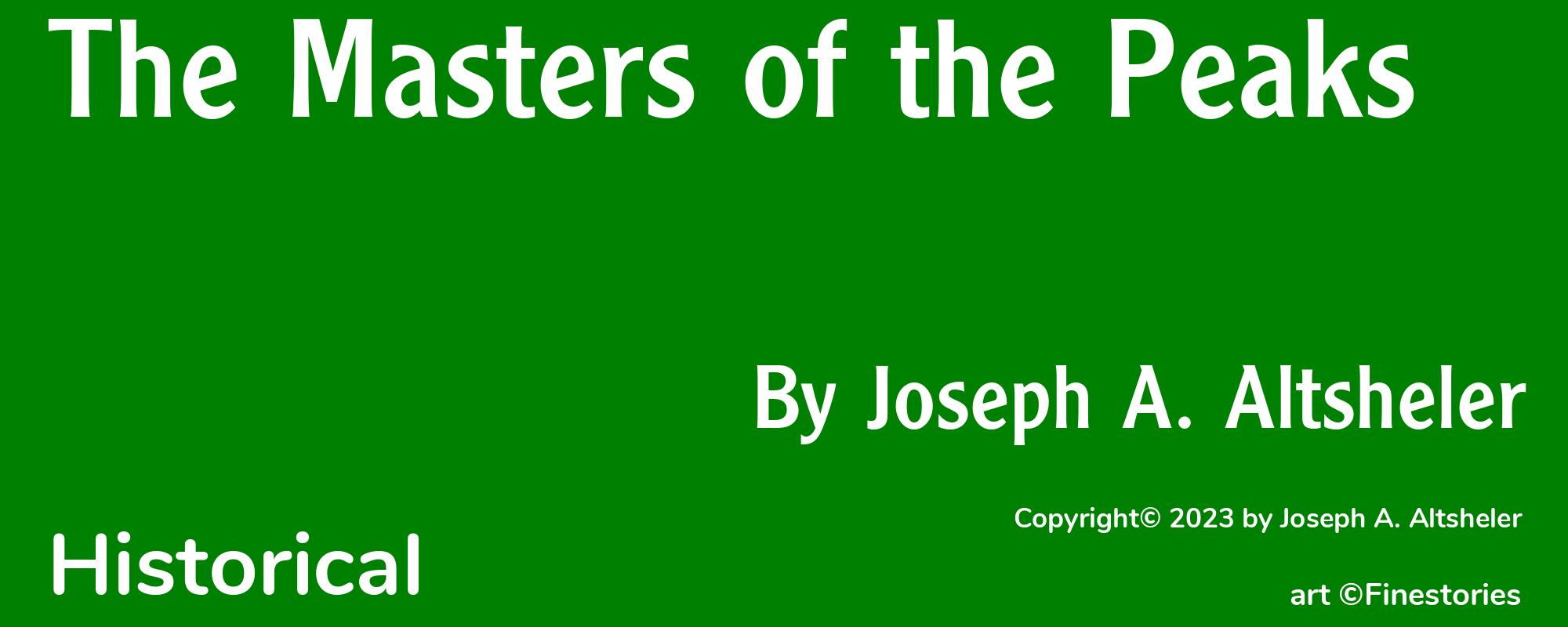 The Masters of the Peaks - Cover